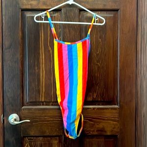 Multi color cross back Jolyn one piece